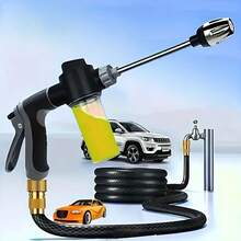 Multi-Functional High-Pressure Spray Gun, Foam Nozzle For Car Wash & Garden Watering, Long Handle Ergonomic Design - Portable High-pressure Water Gun - View 4