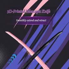 2025新款3D打印可伸缩剑 - 缓解压力武士风格可折叠可伸缩 - 彩色 - 查看 2