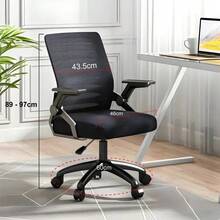 Silla Oficina Giratoria Ejecutiva Escritorio Ergonómica Color Gris - negro - Ver 3