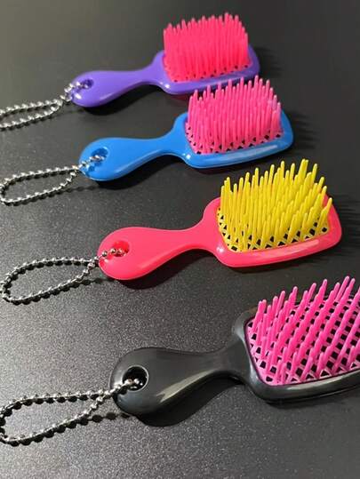 1 PC Portable Comb! Mini Comb Keychain - Compact Style Hair Accessory Suitable For Keys, Bag Charms & Travel - For -The- Hair Maintenance