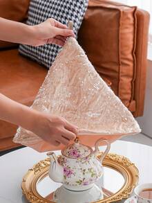 1个保暖羊毛茶壶套，甜点托盘套 - 香檳色 - 查看 2