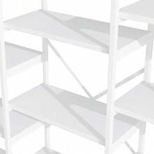 Bookcases - White + MDF+Metal + Modern-1 - View 10