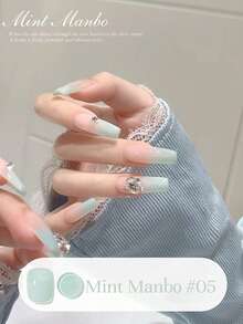 MISS SHAKA 10毫升 冬春美甲 情人节冰透明蓝绿色凝胶指甲油胶 2026 白色薄荷曼波风格 百搭流行美白指甲油 美甲沙龙家用DIY美甲用品 - 彩色 - 查看 13