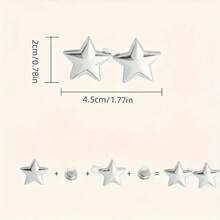 Khóa thắt lưng hình ngôi sao có thể điều chỉnh, khóa thắt lưng nữ không cần may, nút điều chỉnh eo, thích hợp cho eo, đồ thủ công, vật dụng may vá. - nhiều màu - Xem 5