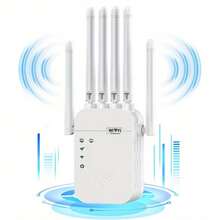 WiFi 扩展器，适用于家庭远距离覆盖（最大可达 9,800 平方英尺），可同时连接 40 台设备，具备 WiFi 信号增强、网络增强、远程 WiFi 扩展等功能，设置快捷方便。 - 白色 - 查看 9