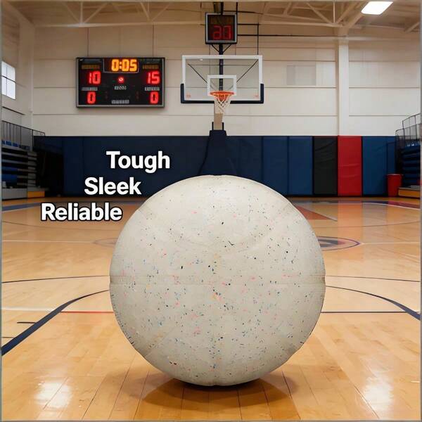Friendly White Basketball - Size 7 (29.5"), Official Regulation For Adult Play