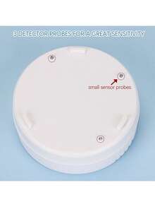 Water Leak Alarm Detector - 90dB Loud Auto Leak Alert With 3 Sensors, Battery-Powered, ABS White, Compact For Home/Kitchen/Basement - White - View 7