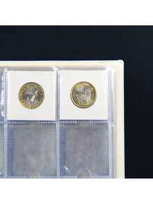 120pcs Paper Coin Holders Album, 12 Pockets Per Page, 10 Pages - Multicolor - View 6