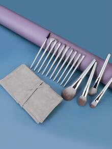 14 Travel Makeup Brush Sets-Basic Foundation Powder Concealer, Eye Shadow, Blush Makeup Brush With Travel Makeup Box. - Multicolor - View 10