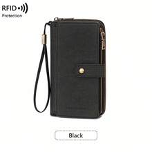 New RFID Blocking Long Passport Wallet, Dual Zipper Large Capacity Travel Document Organizer - Multicolor - View 20