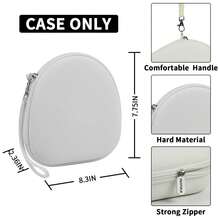 ALKOO Portable Carrying Case Suitable For WH-CH720N WH-CH520 Noise Proof Wireless Headphones, Can Fit J*L Tune 510BT/Edifier W820NB Plus Headphones (Case Only) Charger Case Packing Cubes For Women For Men Charger Bag Travel Essential Travel Essentials Cruise Essentials Wacation Essentials Holiday Essentials Travel Stuff - White - View 4