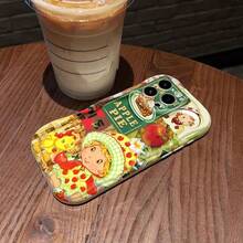 Pastel de manzana casero de la abuela con adorables personajes. Esta elegante funda es compatible con Samsung, Apple, OPPO, , etc. Fabricada en TPU flexible, resistente a golpes y arañazos, ofrece una excelente protección contra caídas y un agarre cómodo. Es un regalo ideal para familiares, amigos y seres queridos, y una opción perfecta para festivales. - Blanco - Ver 2