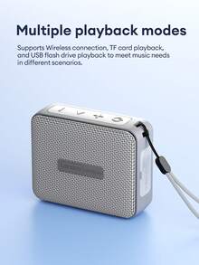 Lenovo 联想HD108迷你蓝牙音箱，360°环绕立体声，高品质音乐，超长续航，TWS真无线蓝牙配对，配备挂绳，便携式设计，适合户外和居家使用，兼容智能手机和电脑，是理想的礼物之选。 - 灰色 - 查看 8