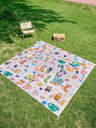  URBANWAVE 超大号野餐户外毯，防水可折叠沙滩垫，适用于沙滩、露营、草坪、公园，情侣可爱礼物，创意婚礼配饰