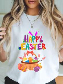 Feliz Pascua - Feliz Pascua para hombres y mujeres - Camiseta de Pascua - Blanco - Ver 1