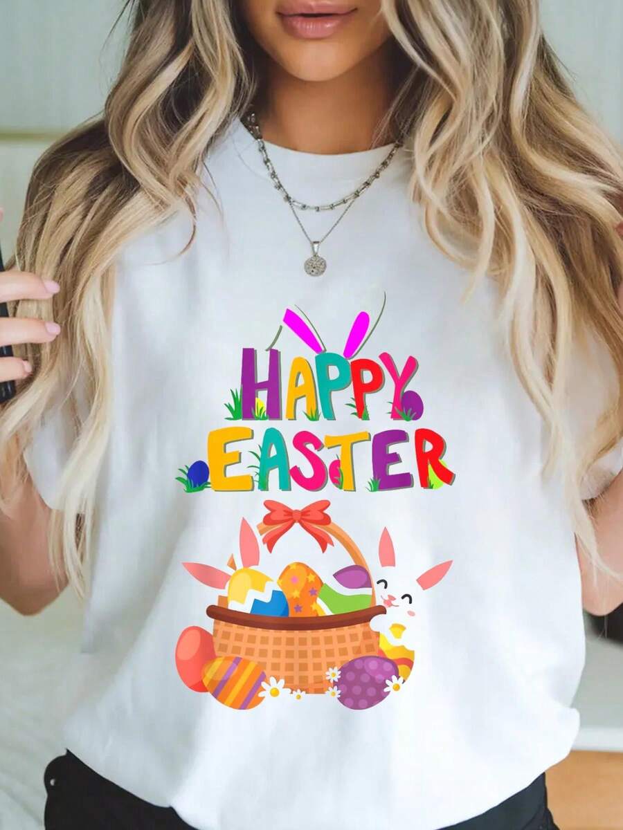 Feliz Pascua - Feliz Pascua para hombres y mujeres - Camiseta de Pascua - Blanco - Ver 1