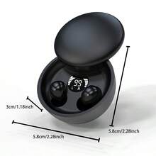Invisible Sleep Earphones - Ultra Thin In Ear Sports Wireless Bluetooth Earphones With 3D Stereo, Low Latency, Dual Noise Reduction, And Sleep/Game Modes - màu đen - Xem 8