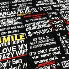 33个趣味字母标语熨烫贴片，可用于服装DIY刺绣贴布、热熔贴片、熨烫贴纸和徽章，为您的装扮增添时尚气息。 - C - 查看 6