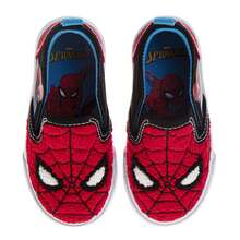 Marvel Web-Face Spider-Man Boys' Slip-On Canvas Shoes (Toddlers, Little Kids) - 紅色 - 查看 1