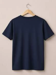 Cotton T-Shirt Brazil World Cup Meme Brazilian Flag Blouse 100% Cotton World Cup 2026 - 藏蓝色 - 查看 2