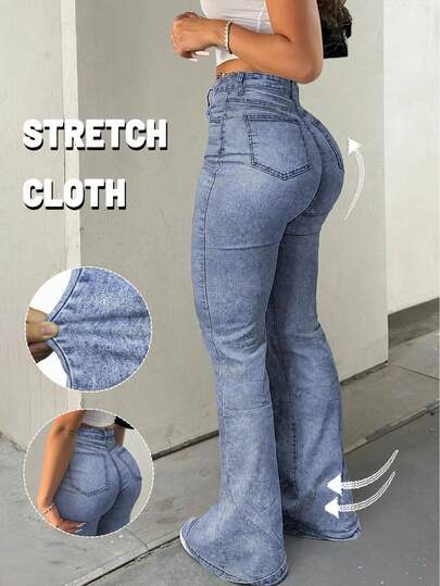 GILIPUR Quần jeans ống loe nữ mới, phù hợp cho mùa thu, đông và xuân. Thanh lịch và thời trang, thoải mái và đa năng, chất liệu co giãn tôn dáng, tông màu xanh nhạt cổ điển càng làm tăng thêm vẻ quyến rũ. Dù là dịp Giáng sinh, năm mới, Lễ tình nhân, hẹn hò, mặc thường ngày, uống trà chiều hay làm quà tặng ngày lễ, đây đều là một lựa chọn tuyệt vời.