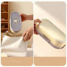 Hộp cơm trưa hình bầu dục bằng thép không gỉ 304, dung tích 850ml, hộp bento tái sử dụng chống rò rỉ, hộp đựng thức ăn trưa dung tích lớn di động, hộp đựng trái cây, salad, có thể dùng trong máy rửa chén và lò vi sóng, phù hợp cho học sinh và người lớn sử dụng ở trường học, văn phòng, cắm trại ngoài trời, dã ngoại, du lịch, chuẩn bị cho năm học mới. - Nhiều màu - Xem 7