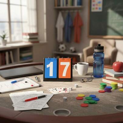 Multifunctional Sports Scoreboard With Dual-Digit Display, Suitable For Table Tennis, Basketball And Football, Easy-To-Read Digital Scoreboard, Multipurpose Counter Scoreboard, Table Tennis Scoreboard, Basketball Scoreboard, Scoring Tool For Various Competitions