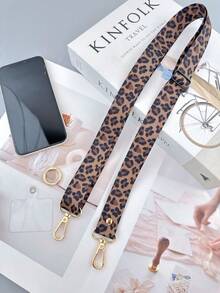 豹纹手机挂绳 | 可调节斜挎/腕带 | INS风解放双手手机链，兼容和安卓手机 - 彩色 - 查看 6
