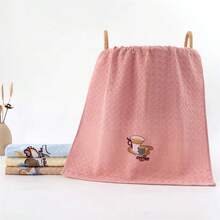 Waffle Embroidered Household Kitchen Cleaning Cloth, Absorbent And Non-Shedding - Multicolor - View 8