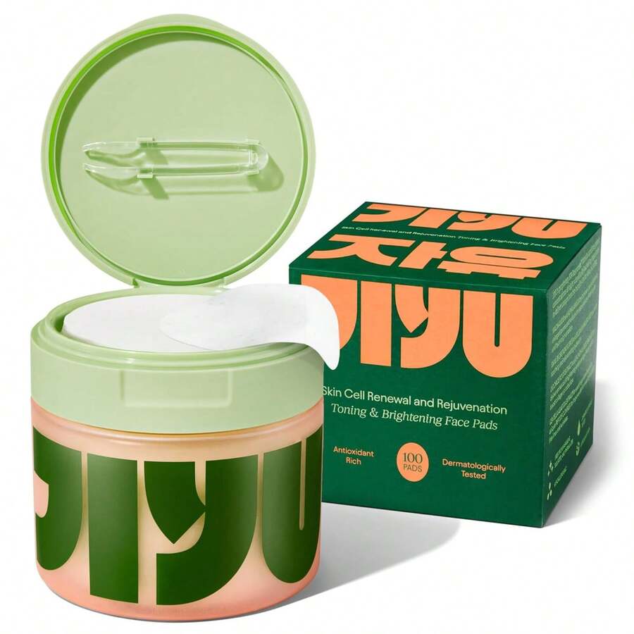 100Pcs Korean Snail Mucin Facial Toner Pads - For Dark Spots, Wrinkles & Dullness - Hydrating Treatment With Niacinamide, Peptides & Centella - Exfoliating, Brightening & Pore Care - 100PCS - 查看 1