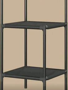 Corner Clothes Rack Floor Coat Rack 2 Tier 2 In 1 Corner Coat Rack - Black - View 6