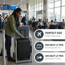 20-Inch ABS Hard-Shell Carry-On Suitcase, Silent Swivel Wheels For 360° Rotation, Patchwork Pattern For Durability And Impact Resistance – The Best Choice For Business Trips Or Travel. Black. Luggage Suitcase Trolley Suitcase Travel Luggage Suitcases Travel Luggage Suitcase Bag Durable Large Capacity Luggage With Wheels Cruise Essentials Travel Essentials Holiday Essentials Vacation Essentials - Black - View 9
