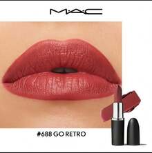 MAC Lipstik Matte Silky M.A.CXIMAL 「100% Asli | Kualitas Resmi」「100% Asli | Kualitas Resmi」「Pigmen Cerah | Tahan Lama 12 Jam」「Sempurna untuk Pesta & Festival」「Tahan Air & Anti Luntur」「Cocok untuk Semua Warna Kulit」 - 688 Pergi Retro - View 1