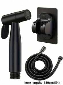 6件套高压手持喷枪套装,采用ABS塑料材质,配有壁挂式喷头、59英寸软管和坚固的安装支架。适用于浴室和卫生间冲洗、房车清洁、宠物淋浴、浴室和洗衣房清洁。现代家居必备用品。节日送礼佳品。 - 黑色套裝 - 查看 20