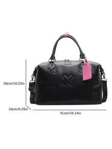 New Fashion Simple Large Capacity Handbag, Travel Bag, Casual Multifunctional Solid Color Shoulder Bag, Elegant Fashion Crossbody Bag, Suitable For Sports & Fitness, Short-Distance Travel, Business, School, Travel Essentials, Vacation, Luggage, Women Travel Bag - Multicolor - View 6