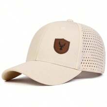 1顶男士鹿头贴片卡车司机帽，棒球帽，休闲街头时尚帽，适合春季、秋季、旅行、海滩度假 - 彩色 - 查看 9