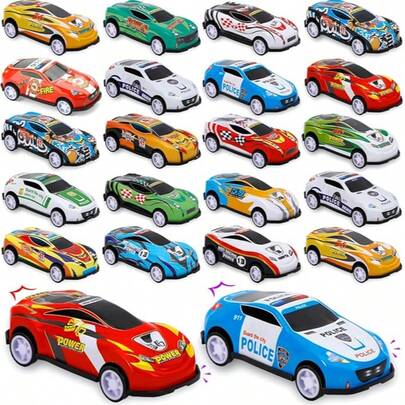 Un set de coches de juguete perfecto para niños, con 48 coches de 2,68 pulgadas de estilos y colores aleatorios hechos de aleación. Diseñados específicamente para niños, estos coches de juguete son una opción perfecta para juguetes de fiesta, regalos de cumpleaños, Navidad y Pascua.