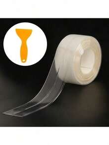 1 Roll Transparent Waterproof Sealing Tape For Kitchen - Made Of Anti-Mold PVC, Suitable For Countertops, Gas Stoves And Sinks, Easy To Install With Tools, Protects Stove Tops - Multicolor - View 3