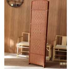 Vách ngăn xếp bằng mây đan thủ công, kiểu dáng hiện đại cho khách sạn, lối vào, phòng khách, phòng ngủ, dễ di chuyển và tối giản. - Màu Khaki - Xem 2