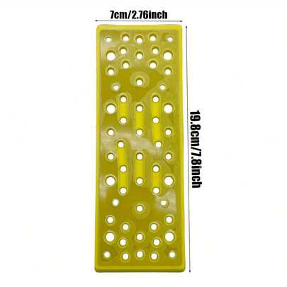 70x198mm Electric Grinder Dry Grinding Accessories - Polishing Disc Suitable For Electric Grinder, Yellow Rectangular Design And Self-Adhesive Abrasive Pad For Surface Treatment Grinding Work, Sturdy Structure, High-Performance Abrasive Nylon Mesh Backing, Home Decoration DIY Hobbyists