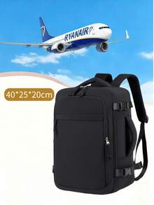 Ryanair 40 X 20 X 25 Cm Backpack,Airline Standard Compliant Backpack, Laptop Backpack, Suitable For Men And Women15.6-Inch,Back To School - Black - View 8