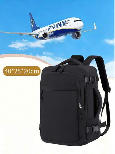 Borsa da viaggio Ryanair - 40 x 20 x 25 cm (15,75 x 7,87 x 9,84 pollici) Zaino da viaggio di grande capacità più venduto, WIZZ Airlines, zaino conforme agli standard delle compagnie aeree, unisex, zaino per pendolari/casual, zaino multiscomparto, borsa per laptop, zaino con fibbia di rilascio, zaino funzionale per laptop, viaggio, antifurto, borsa per laptop sottile e resistente, borsa per laptop da college, adatta a uomini e donne, contiene laptop da 15,6 pollici