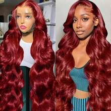 Body Wig Human Blended Hair - 200% High Density Voluminous Curls, 34 Inch 13x6 13x4 5x5 HD Lace Front Human Blended Hair, Glueless Wig With Baby Hair For Women, Ready To Wear - Bugs - View 4