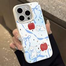 Manzanas, perros, estrellas y lazos: un diseño adorable. Esta elegante funda es compatible con Samsung, Apple, OPPO, , etc. Fabricada en TPU flexible, resistente a golpes y arañazos, ofrece una excelente protección contra caídas y un agarre cómodo. Es un regalo ideal para familiares, amigos y seres queridos, ideal para festivales, San Valentín, , fundas para hombre, celulares y accesorios, funda blanca. - Blanco - Ver 2