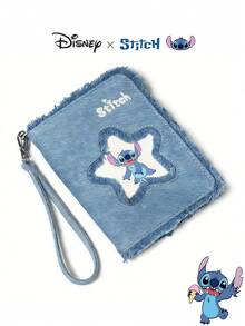 Disney Authentic Stitch Women's Passport Card Holder - Cartoon Design, Cute Small Bag, Elegant Card Case, Unique Card Slots, Coin Purse, Compact Wallet - Multicolor - View 6