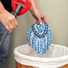 RinseClean Spin Mop & Bucket System + 2 Extra Mop Heads| Clean With Clean Water | Removes 99% Of Bacteria - A - Xem 5