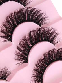 7 Pairs Cat Eye 3D Effect Faux Mink Lashes Soft Volume Reusable Lashes Fluffy Lashes For Thick & Lengthening Strip Lashes,Lashes,Eyelashes,Fake Lashes - Fluffy Lashes - View 6