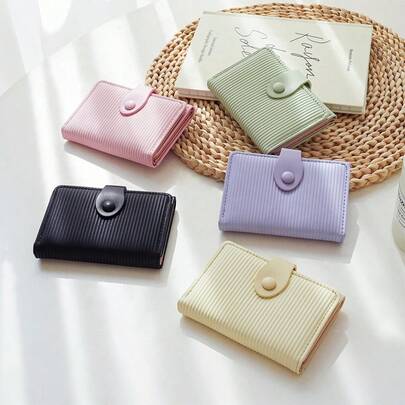 Ins Style 女士钱包，轻薄便携，多卡位，学生短款零钱包，多种颜色可选
