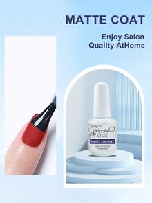4PCS 15ml Spring Summer Base Gel And Top Coat And Matte Top Coat And Building Nail Gel 7 IN 1 Building Nail GEL Set , Shine Finish And Long Lasting, Soak Off LED Nail Lamp Gel Valentine's Day Gifts For Women, For Home DIY And Nail Salon - 無色 - 查看 5