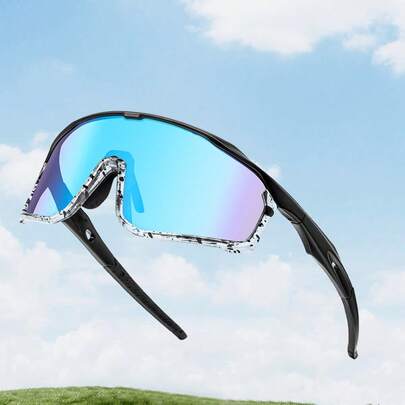 Outdoor Sports Cycling Goggles, Unisex Full Frame Colorful Glasses, Bicycle Windproof Protective Eyewear